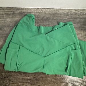 Aerie Offline Crossover Green Leggings
